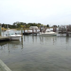 At rest after rough crossing on Chesapeake Bay