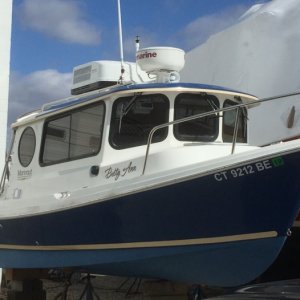 Prep work for bottom paint