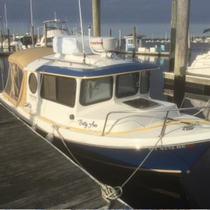 Betty Ann at our new slip