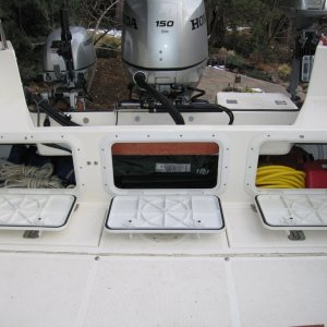 (Sea Skipper) Transom storage