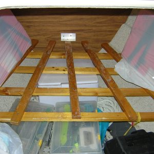 Cuddy storage rack