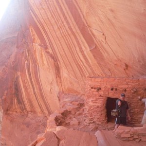 Robert and Heinz are exploring the Indian Ruins