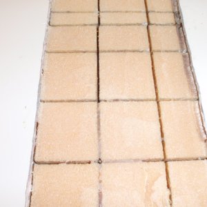 Close up of the foam core in the cockpit floor.