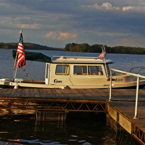 Falcon (Bill and Brenda) docked at the Byrds
