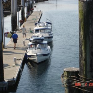 2 August at Point Roberts
R-MATEY & GOYO wait for customs official to show up