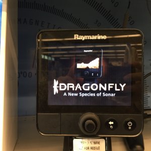 DRAGONFLY INSTALLED 2014 WITH CHIRP TECHNOLOGY IS NOTHING SHORT OF AWESOME. THE BEST ON THE MARKET AS FAR AS I'M CONCERNED SEEING WHATS UNDER THE BOAT.