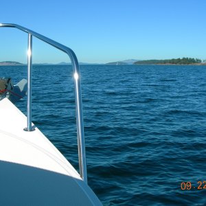 Heading toward Spieden Island