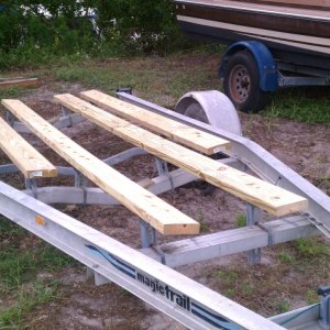 rebuilding trailer new bunks ,rugs etc.and new radial tires