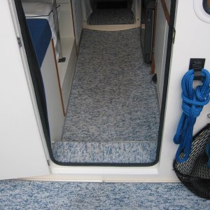 Removable marine grade beber carpet.