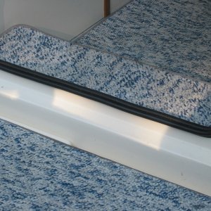 Removable marine grade berber carpet.