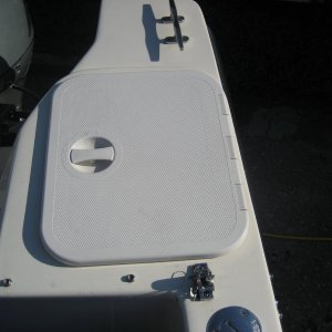New stern lazerette hatch covers