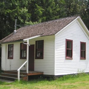 (Pat Anderson) - Stuart Island School House (on hike to Turn Point, Stuart Island)