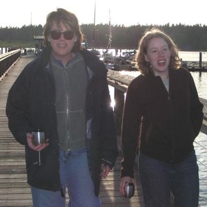 (Pat Anderson) - Shelley and Annie (Bess-C), Now What Did that Sign Say About Open Containers Past This Point???? (True Brats)