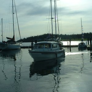 (B~C) Brat boat cleared for landing