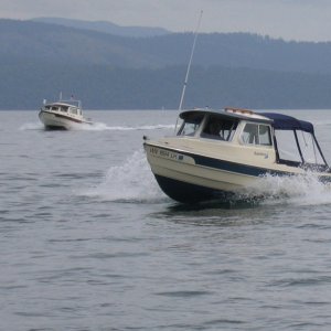 (Knotty-C) Bambina and Anna Leigh on the way to Stuart Is