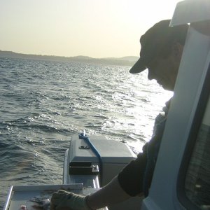 (Jeff and Diane) Jeff Cleaning Fish