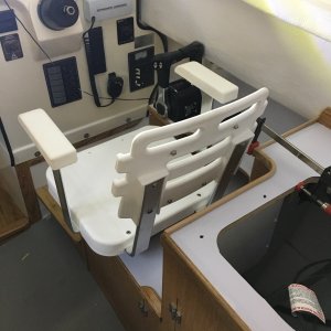 Chair being installed.