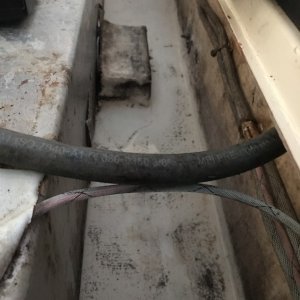 Space behind the fuel tank and in front of the aft bulkhead