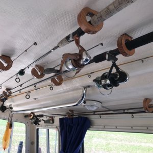 Home made fishing pole holders