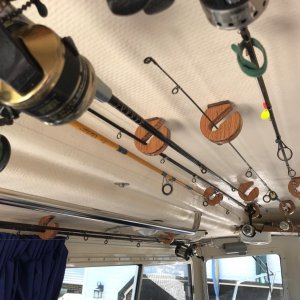 Home made fishing pole holders