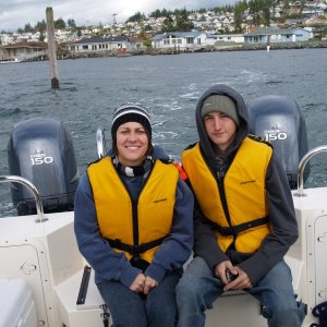 Son Todd & his girlfriend Stephanie on our way out of Skyline,
