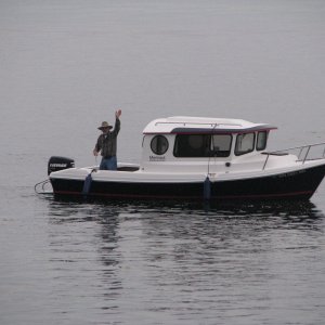 The initial visit to a CBGT (Sequim Bay) by the new Marinaut and co builder and designer, OG Dave.