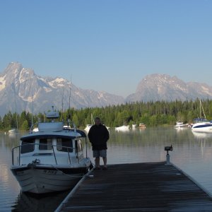 Getting ready to leave Jackson Lake great people here, beautiful lake. August 16th 2011