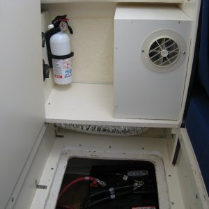 Batteries location-AC vent