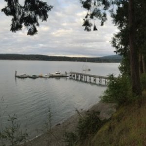on the dock