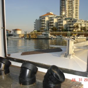 View of Nanaimo from the
ferry shuttle