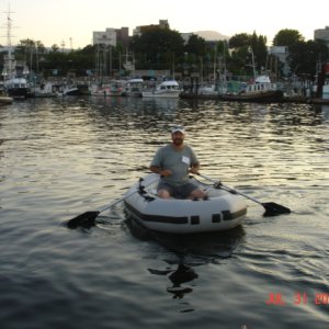 Tom 'SUSAN E'
Trying out the Alaskan 
Series dinghy