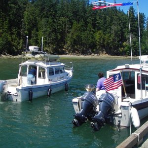JC Lately leaving Sequim Bay State Park, after a stop by for a lunch visit.