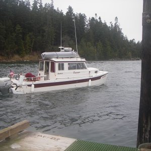 Dreamer, Roger and Janet, moving over to John Wayne making room at the dock.