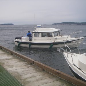 C-Ya, moving around the dock to lee ward.  Must have been checking the weather.