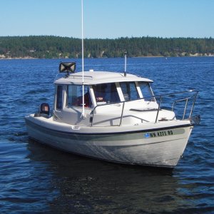 Toland 18-8 (C-Dory precurser) visiting at the Sequim Bay StPk '08 CBGT.  Wish I had contact info.