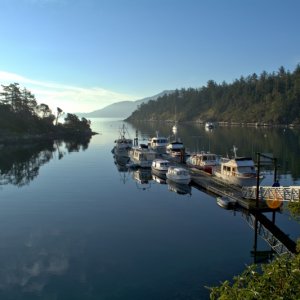 A nice calm Sunday morning for the return trip