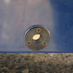 The outside of the fitting (with the plug removed).