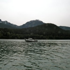 C-Dory Angler departing Douglas Harbor