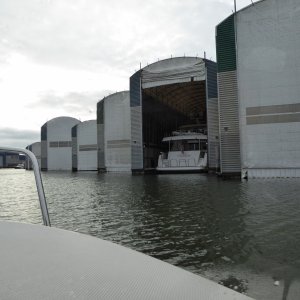 So that's what's in those big boat barns - big boats!