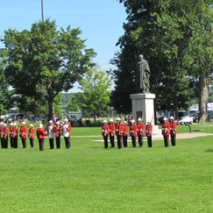 Changing of the guard ceremony in Fredericton