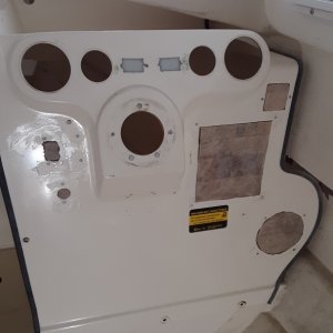 cored panels glued in
