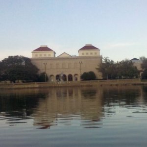 Chrysler Museum as seen by an approach from the water.