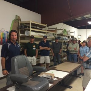 Mark Wright Explaining tyhe Upholstery Shop 2016-08-20