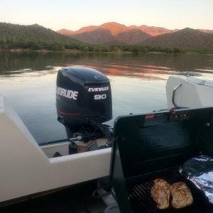 Morning after our second night on the hook.