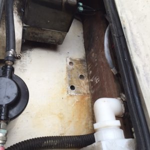 Holes in the bilge.