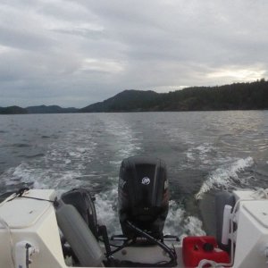 Leaving Bedwell Harbour early Sunday morning