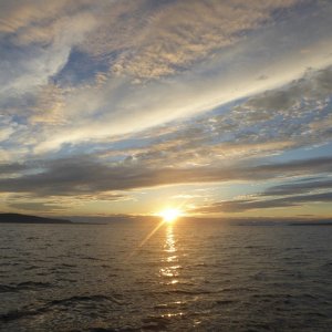 Sunrise over Boundary Pass / Georgia Strait