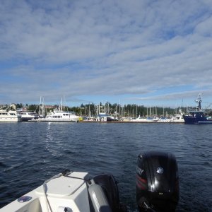 Leaving Friday Harbor after a quick check in at Customs