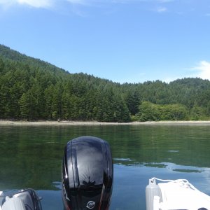 At DNR buoy in Eagle Harbor for Monday night. Only about 6' at innermost buoy at low tide.