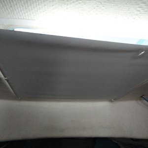 Fore hatch shade deployed